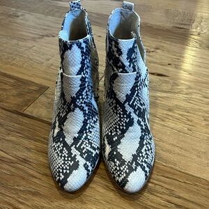 Steve Madden Snake Skin Booties